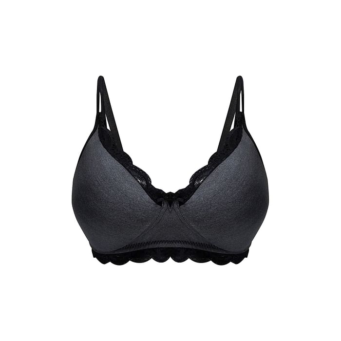 

Clovia Padded Non-Wired Full Cup T-shirt Bra in Dark Grey - BR2247F05