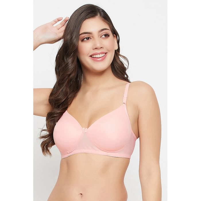 

Clovia Padded Non-Wired Full Cup Multiway T-shirt Bra in Orange - BR1480A16