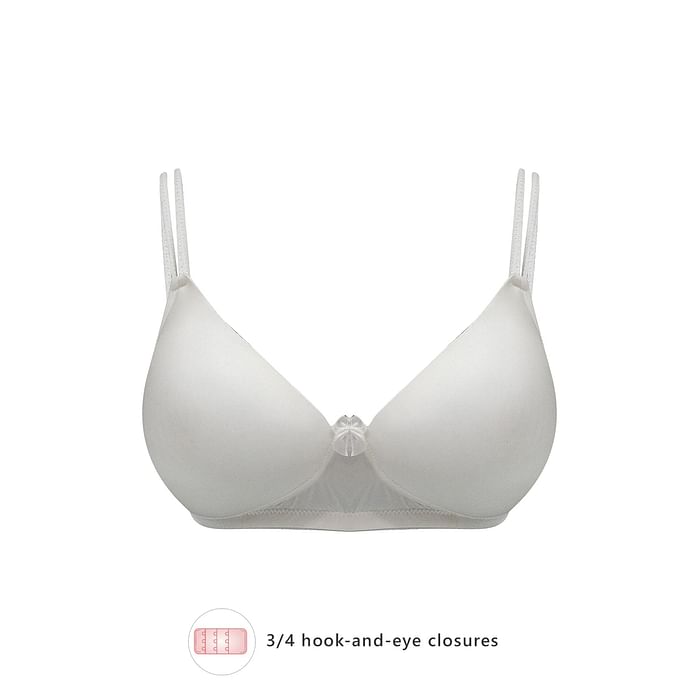 

Clovia Padded Non-Wired Full Cup T-shirt Bra in White - BR1737O18
