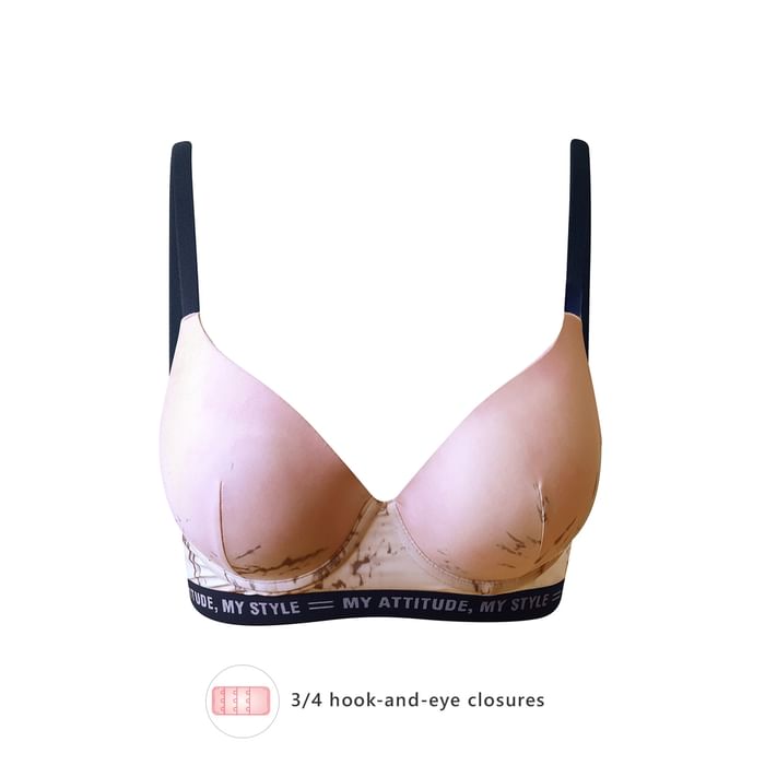 

Clovia Padded Non-Wired Full-Figure Printed Bra in Pink - BR2297P22, Light pink