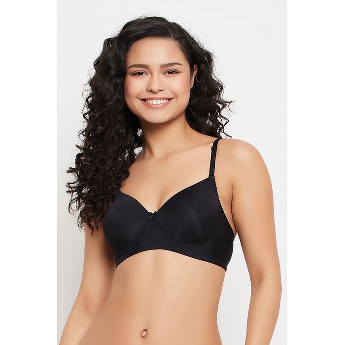 

Clovia Padded Non-Wired Multiway T-shirt Bra - BR1592P13, Black