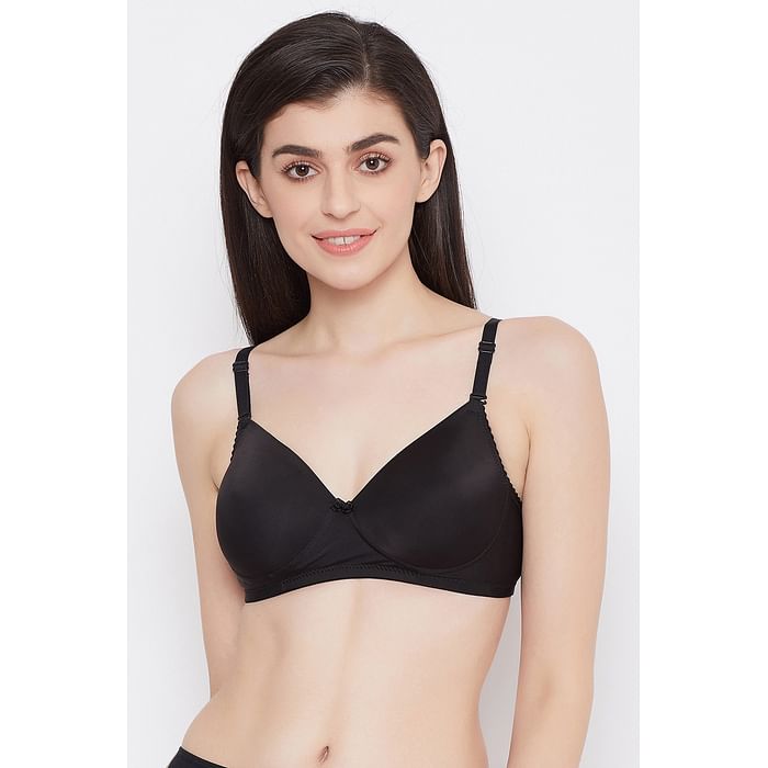 

Clovia Padded Non-Wired Multiway T-Shirt Bra in Black - BR0738Y13