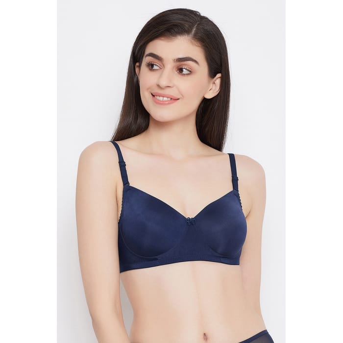 

Clovia Padded Non-Wired Multiway T-Shirt Bra in Navy - BR0738Y08