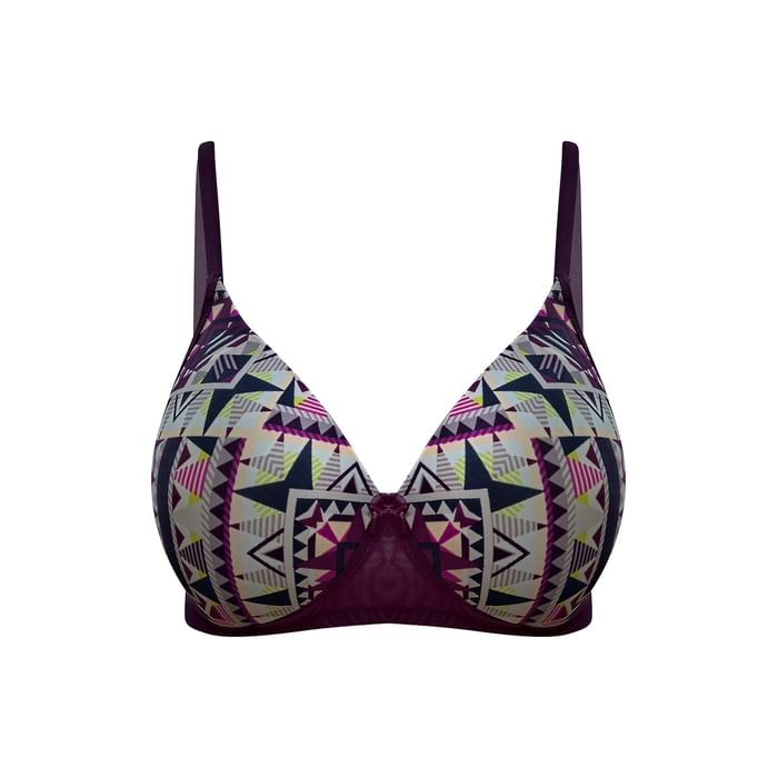 

Clovia Padded Non-Wired Full Cup Bra in Dark Purple - BR1866R15