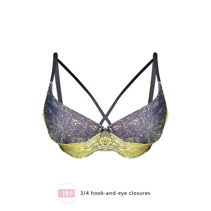 

Clovia Padded Underwired Full Cup Bra in Black - Lace - BR2243P13