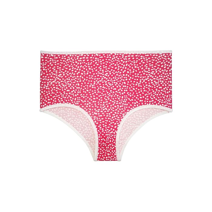 

Clovia High Waist Printed Hipster Panty in Red - Cotton - PN2679I04