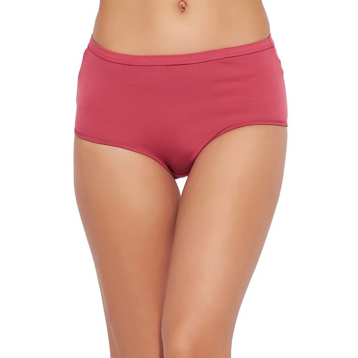 

Clovia High Waist Hipster Panty in Blush Pink - Cotton - PN2703A22, Light pink