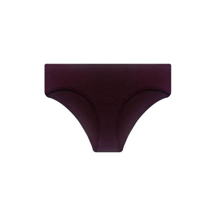 

Clovia Mid Waist Hipster Panty in Wine Colour - Cotton - PN2999A15, Purple