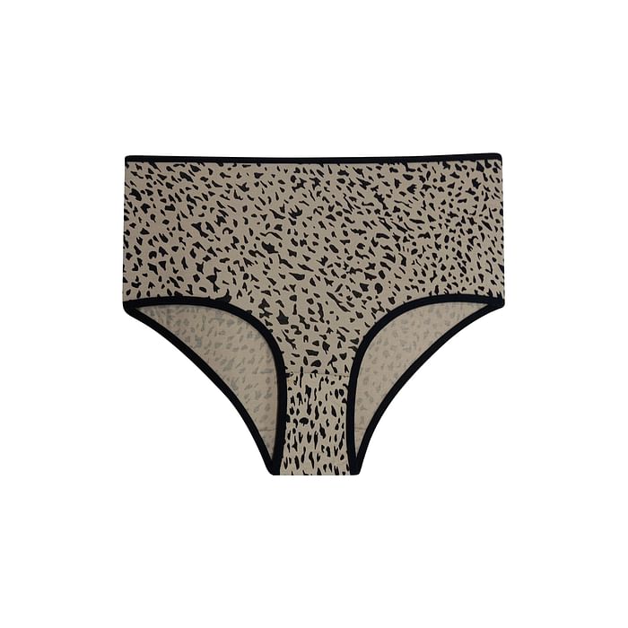 

Clovia High Waist Printed Hipster Panty in Beige - Cotton - PN3221J24, Nude-colour