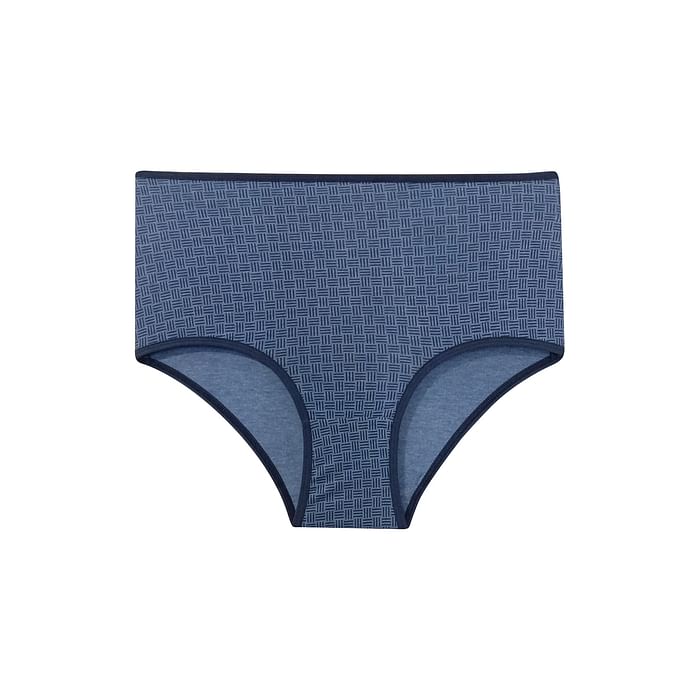 

Clovia High Waist Printed Hipster Panty in Blue - Cotton - PN3221V08, Navy