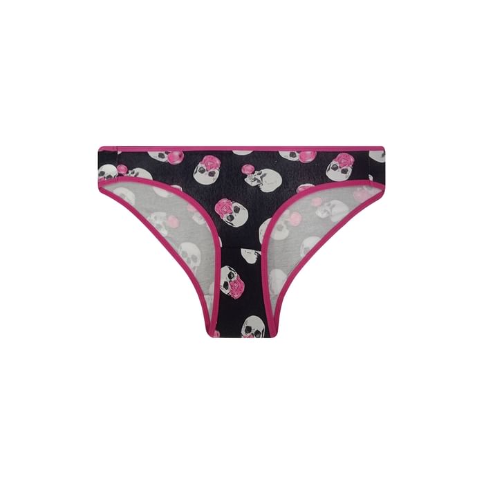 

Clovia Low Waist Skull Print Bikini Panty in Black - Cotton - PN3380F13