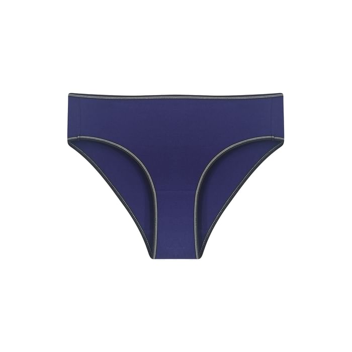 

Clovia Mid Waist Bikini Panty in Royal Blue - Cotton - PN3467C08, Navy