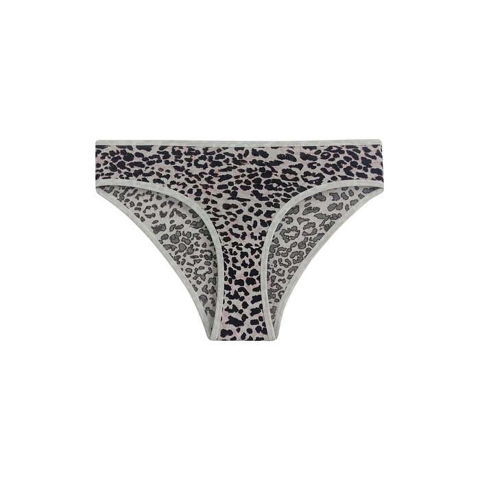 

Clovia Mid Waist Animal Print Bikini Panty in Baby Pink - Cotton - PN3467U22, Light pink