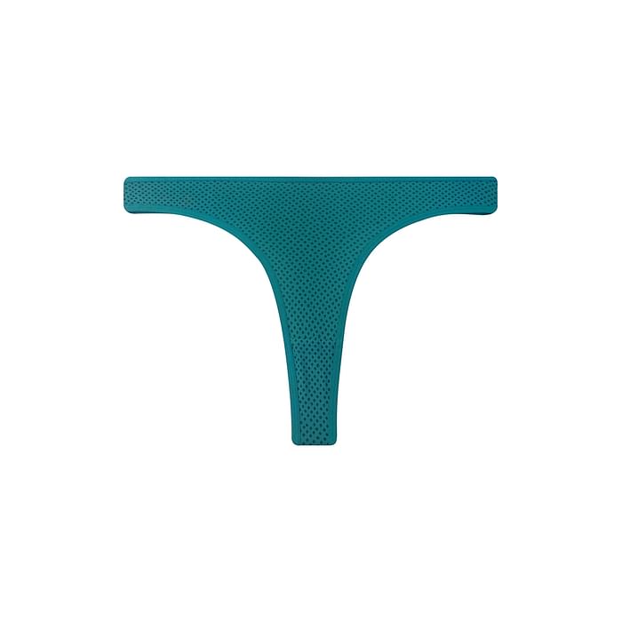 

Clovia Low Waist Printed Thong in Cyan - PN3485A03, Light blue