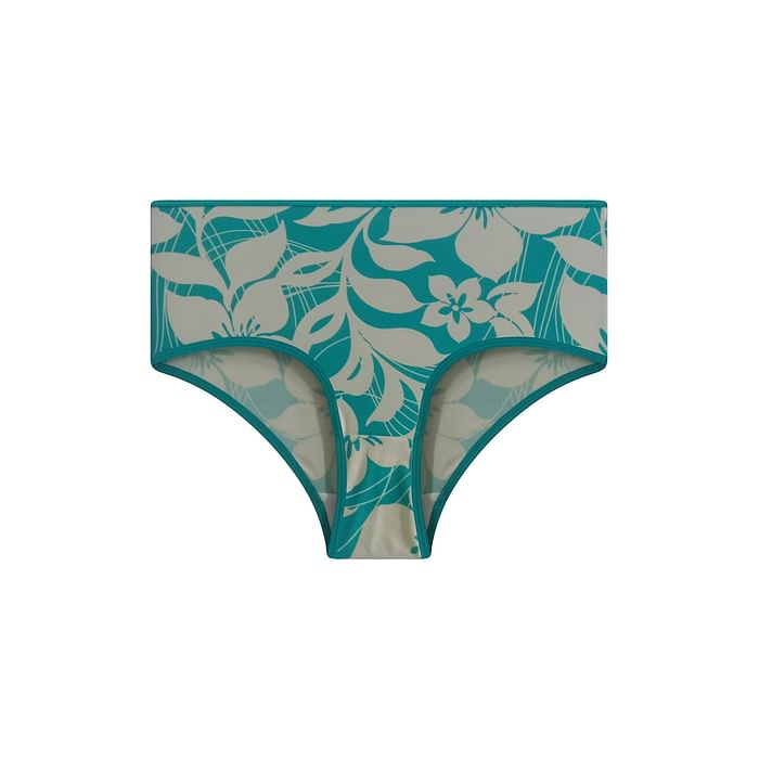 

Clovia High Waist Floral Print Hipster Panty in Sky Blue - PN3498B03, Light blue