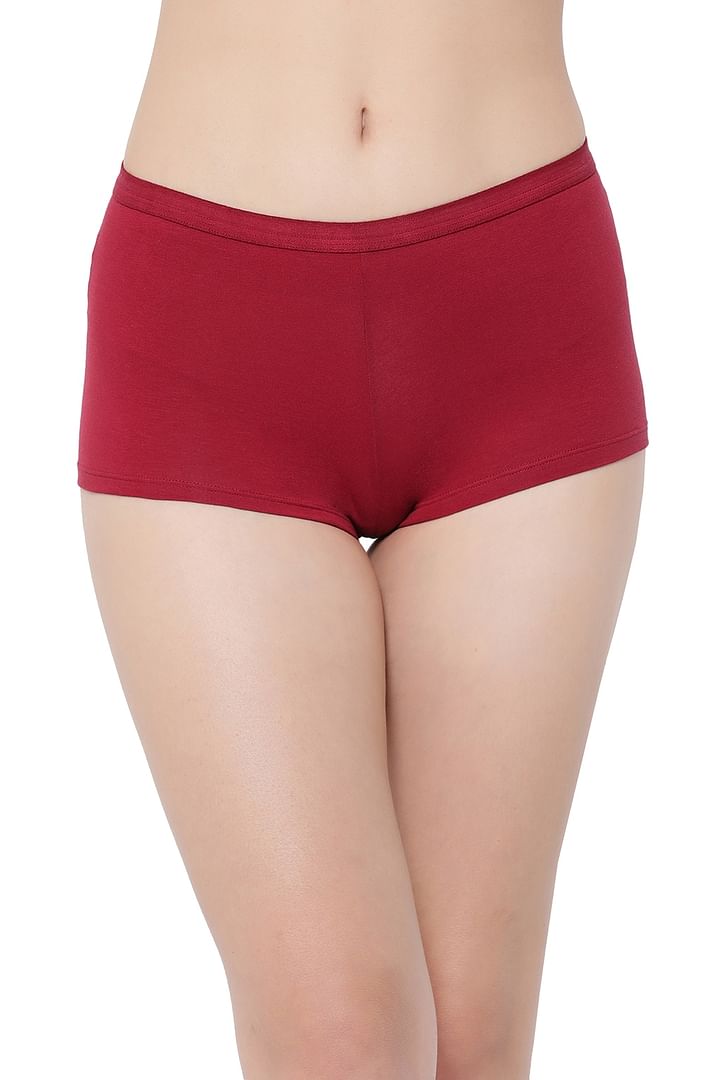 Buy Mid Waist Dragonfly Print Boyshorts in Maroon - Cotton Online India,  Best Prices, COD - Clovia - PN3501A09