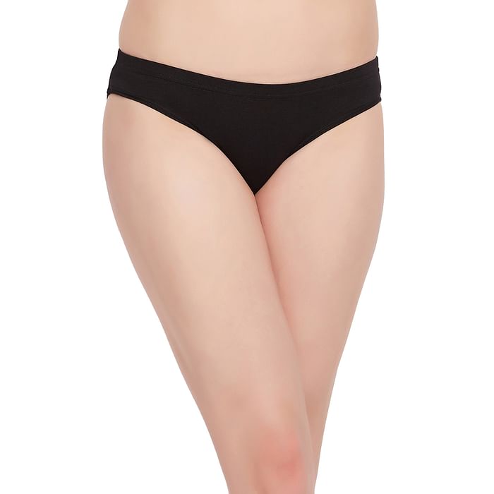 

Clovia Low Waist Bikini Panty in Black - Cotton - PN3536A13