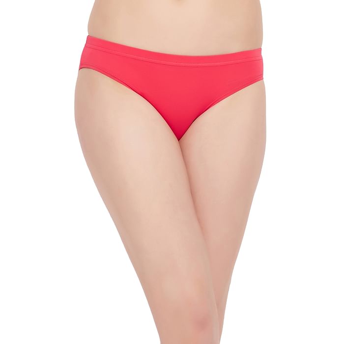 

Clovia Low Waist Bikini Panty in Peach Colour - Cotton - PN3536A34
