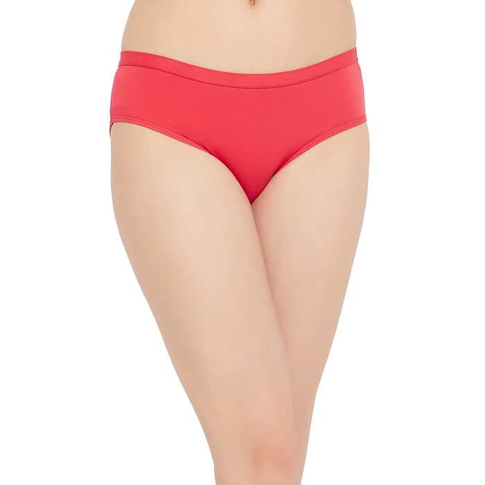 

Clovia Mid Waist Hipster Panty in Peach Colour - Cotton - PN3537A34