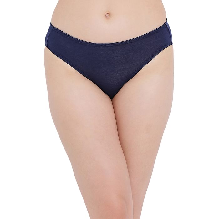 

Clovia Low Waist Bikini Panty in Navy - Cotton - PN5001R08