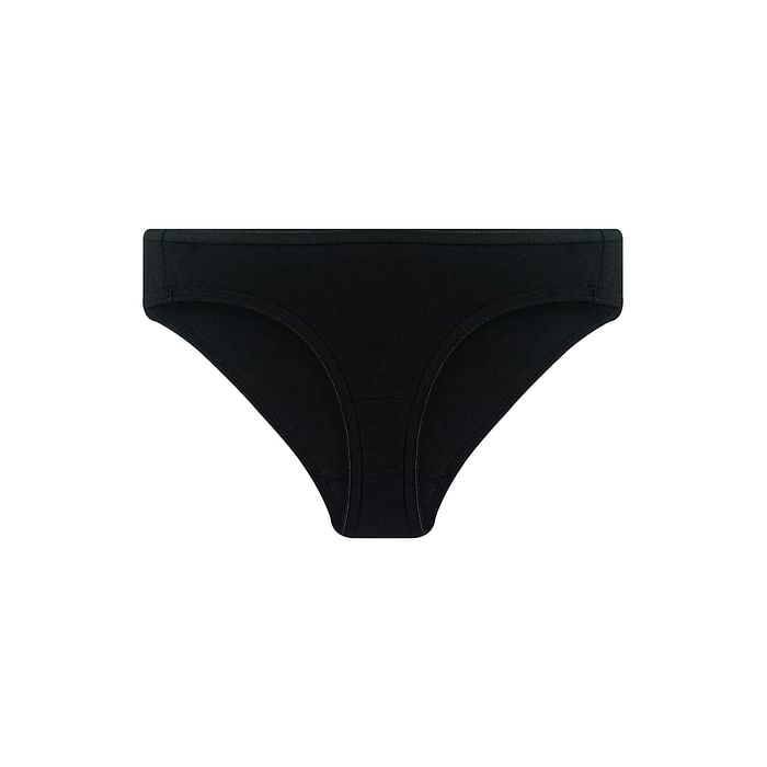 

Clovia Low Waist Bikini Panty in Black - Cotton - PN5032A13