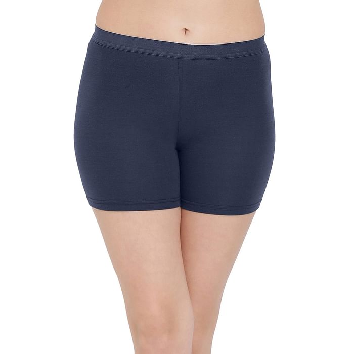 

Clovia Mid Waist Boyleg Panty in Navy - Cotton - PN5036A08