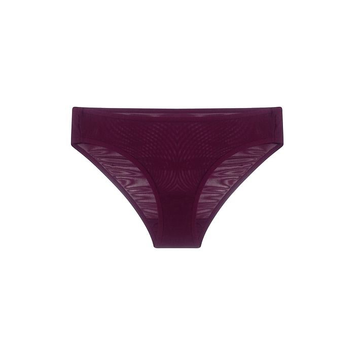 

Clovia Low waist bikini panty in Purple- Powernet - PN5101S12, Lavender