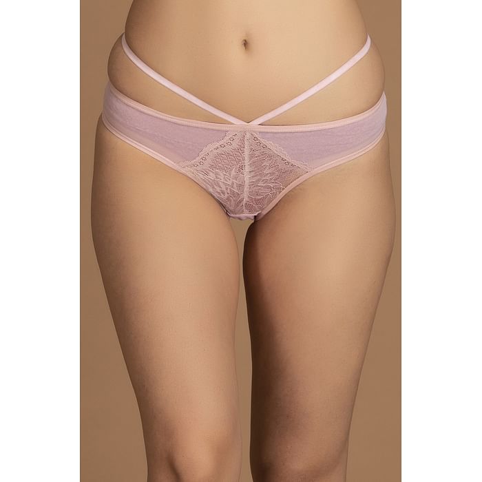 

Clovia Low Waist Bikini Panty with Stringy Sides in Light Pink - PN5101S22