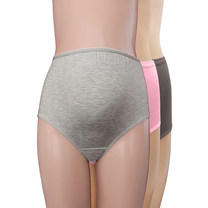 

Clovia Pack of 3 Cotton Maternity High Waist Hipster Panties - PNC500930, Assorted