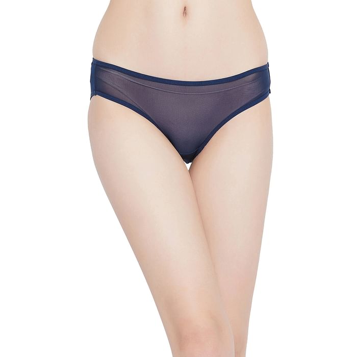 

Clovia Low Waist Bikini Panty in Blue - PN3131R08, Navy