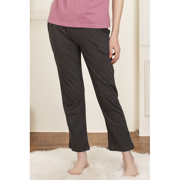 

Clovia Pyjama in Dark Grey - Cotton Rich - LB0173A05