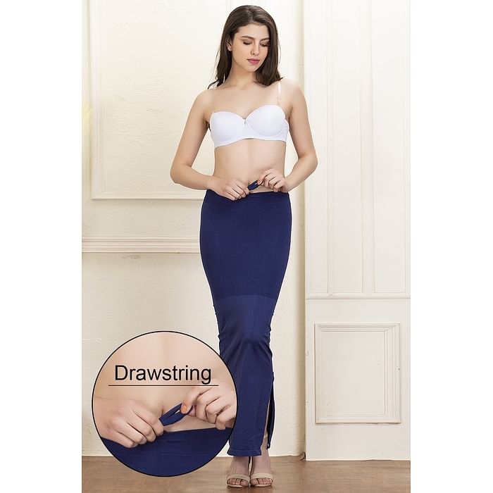 

Clovia Saree Shapewear with Drawstring in Navy - SW0048R08