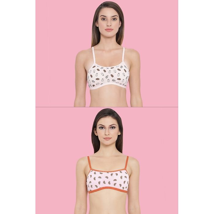 

Clovia Set of 2 Beginner's Bra - BBC003220, Assorted