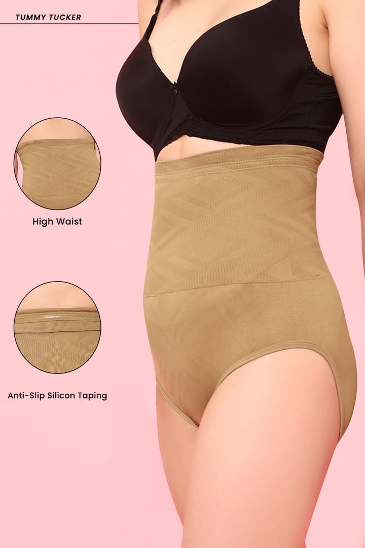 Buy High Waist Tummy Tucker in Skin Colour Online Clovia - Main Image