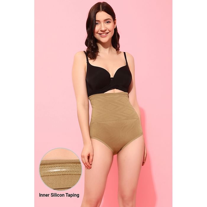 

Clovia Tummy Tucker With Silicon Grips In Nude - SW0009P24, Nude-colour