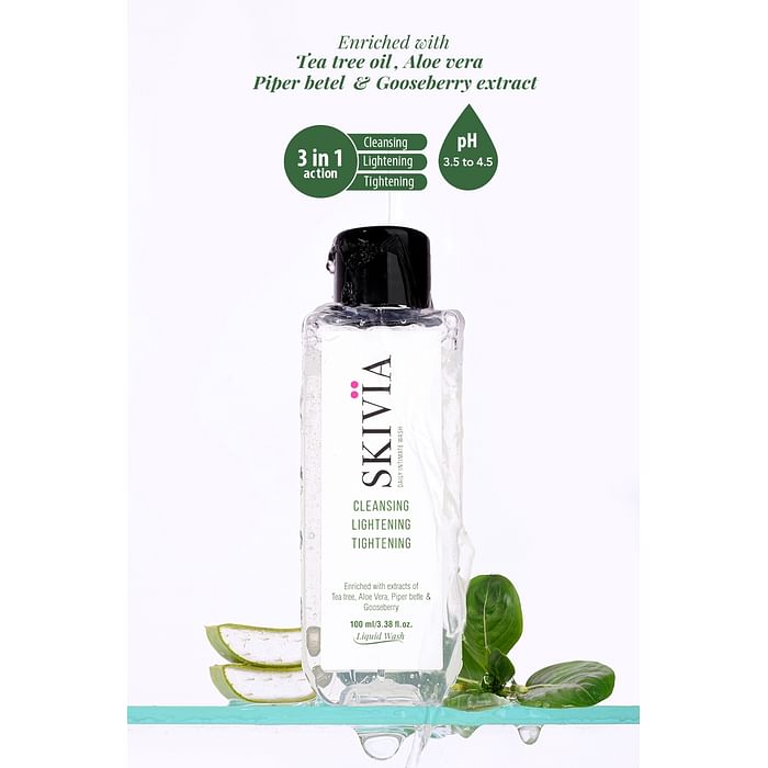 

Clovia Skivia Daily Intimate Wash - Cleansing, Lightening, Tightening - 100ml - SKB15P990, Assorted