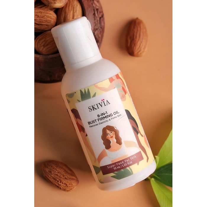 

Clovia Skivia 8-in-1 Bust Firming Oil Mini Pack - 30 ml - SKBS02O02, Light yellow