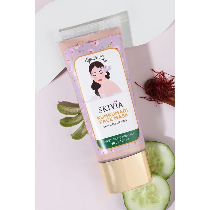 

Clovia Skivia Kumkumadi Face Mask For Brightening with Vitamin C & Turmeric - 50 g - SKF004M34, Peach