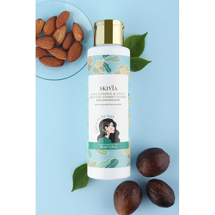 

Clovia Skivia Macadamia & Shea Butter Conditioner With Almond & Tea Tree Oil - 100 ml - SKHM19C18, White