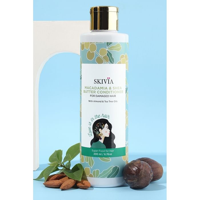 

Clovia Skivia Macadamia & Shea Butter Conditioner With Almond & Tea Tree Oil - 200 ml - SKH019C18, White