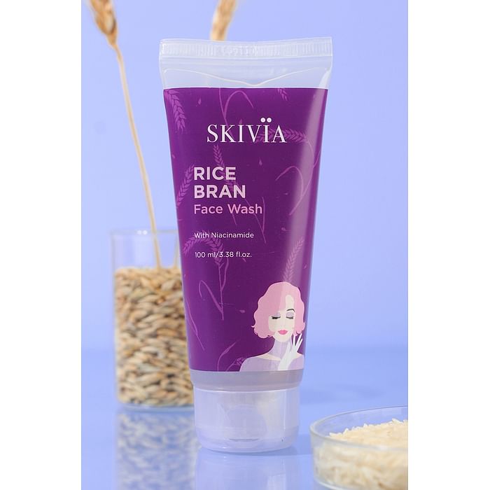

Clovia Skivia Rice Bran Face Wash with Niacinamide - 100 ml - SKF018W12, Lavender