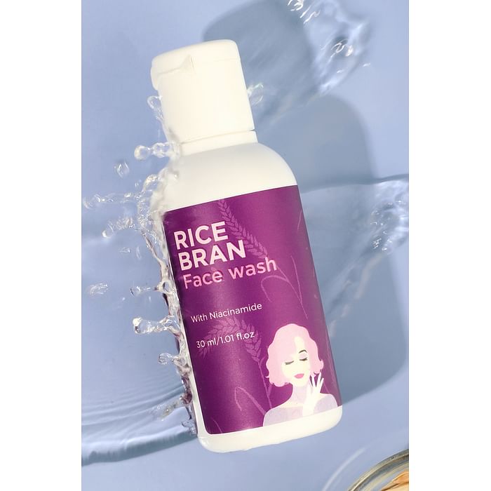 

Clovia Skivia Rice Bran Mini Face Wash with Niacinamide - 30 ml - SKFM18W12, Lavender