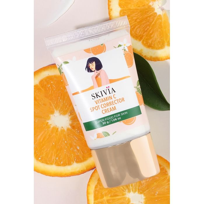 

Clovia Skivia Vitamin C Mini Spot Corrector Cream with Liquorice & Aloe Vera - 30 g - SKFS02C18, White