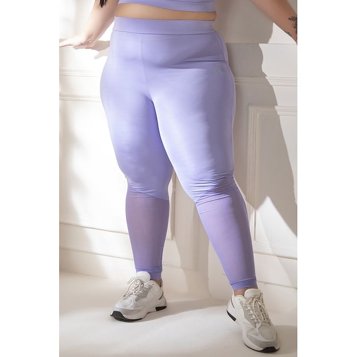 

Clovia Snug Fit Printed Active Tights in Lilac - AB0072P12, Lavender