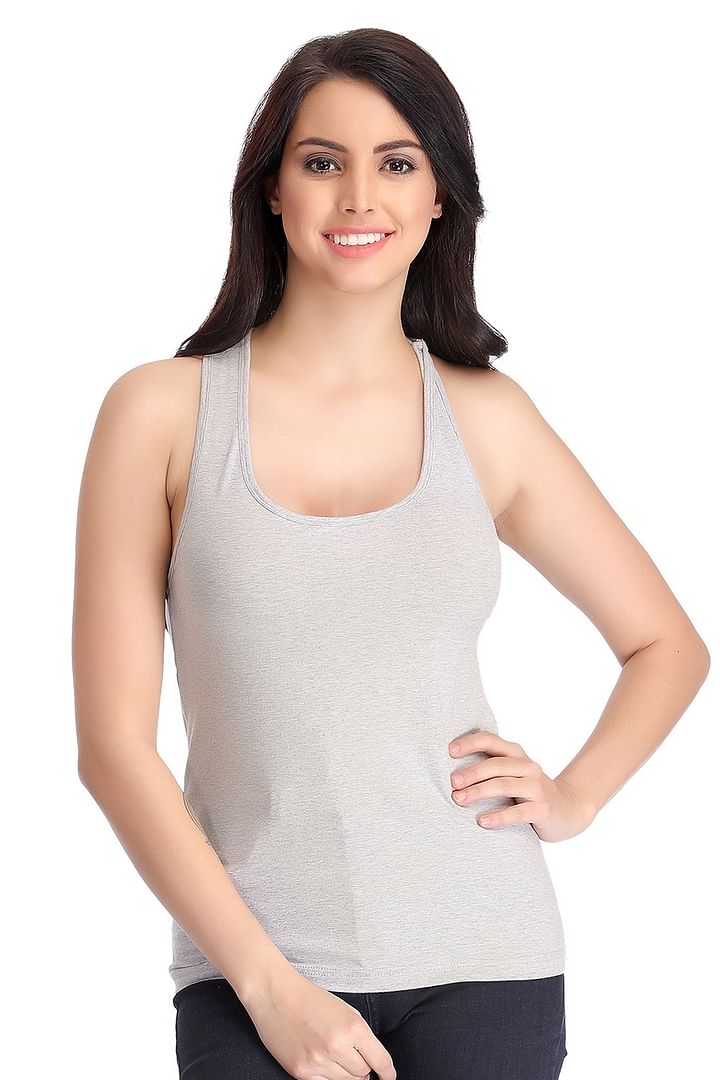 Coinpond 2 Pack Tank Tops for Women with Built in Bra, Cotton India