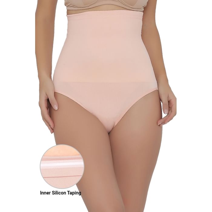 

Clovia Tummy Tucker With Silicon Grips In Peach-Colour - SW0024R16, Orange