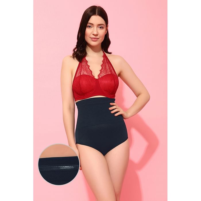 

Clovia Tummy Tucker With Silicon Grips in Navy - SW0009A08