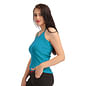 Cotton Camisole With Halter Neck - Blue_6