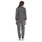 Check Print Full Length Joggers Style Track Suit - Black_9