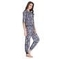 Printed Full Length Top & Pyjama Set - Blue_8